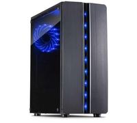Inter-Tech Boîtier Mini Tower 88881309 – ATX/ITX/uATX – Panneau latéral fenêtré – Noir