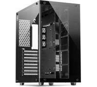 Inter Tech 88881327 Inter-Tech Geh C-701 Panorama 9x120mm RGB-ventilateur,Temper.Glas