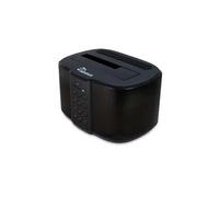 Inter-Tech 88884070 Station d'accueil HDD/SSD 2.5/3.5" SATA I/II/III USB 3.2 Gen 1 Type-B, Aluminium Noir, Capacité 16To max., Windows/macOS
