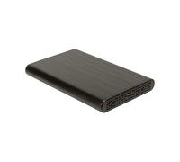 Inter-Tech 88884122 Boîtier HDD 2.5" Noir USB 3.2 Gen 2 Type-C, SATA I/II/III, jusqu'à 16 To, Aluminium/Plastique, Windows/Mac OS X
