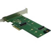 Inter-Tech 88885375 AC Adapter KT015, PCIe x4 zu M.2 PCIe + SATA zu M.2 SATA