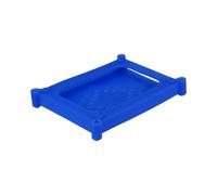 Inter-Tech 88885384 Housse Silicone Bleu pour Disque Dur 2.5" - Étui de Protection Monoposte - Matériau Silicone, Code SH 84733080