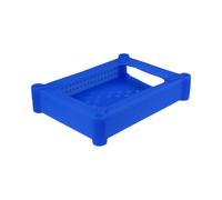 Inter-Tech 88885385 Housse Silicone Bleu pour Disque Dur 3.5" - Protection de Stockage Unique - Matériau Silicone, Code SH: 84733080