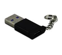 Inter-Tech 88885460 changeur de genre de câble USB Type C USB Type A Noir