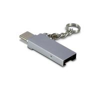 Inter-Tech 88885469 Lecteur de Carte MicroSD Interne Zinc USB 2.0 Type-A/Type-C 15x40x6mm