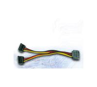 Inter-Tech 88885532 : Câble SATA 15 broches mâle-mâle 0,15m, Connecteur 1 Droit, Connecteur 2 Bas, vers 2x SATA 15 broches