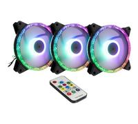 Inter Tech 88885537 Inter-Tech Lüfter 120*120*25 ARGUS RGB-FAN SET RS-07, 3X LED retail
