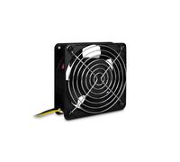Inter-Tech 88887269 Ventilateur pour Rack 12cm Noir 230V, Poids 610g, avec Kit de Montage - Refroidissement Serveur/Réseau