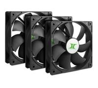 Inter Tech 88887289 Inter-Tech Lüfter 120*120*25 IPC Fan Set 3xLüfter 120mm schw