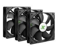 Inter-Tech 88887289 système de refroidissement d’ordinateur Boitier PC Ventilateur 12 cm Noir 3 pièce(s), Ventilateur de boîtier