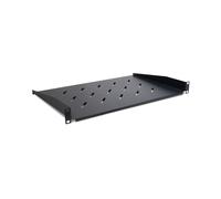 Inter-Tech 88887342 Étagère Rack 1U Noir 480x300x45mm avec Kit de Montage - Acier, Charge Maximale Déterminée par le Rack