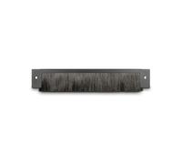 Inter-Tech 88887356 Panneau à brosse 1U Acier Noir 19" (48.3cm) Largeur 360mm Profondeur 10mm pour gestion de câbles en rack serveur