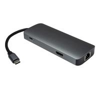 Inter-Tech Adaptateur USB-C Argus H-428 7-en-1 HDMI 4K PD 100 W