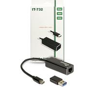 Inter-Tech Adaptateur LAN Argus IT-732 USB-C Gigabit Ethernet