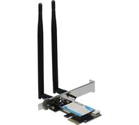 Inter-Tech Adaptateur Wi-FI 6 PCIe EP-134, antenne Bluetooth 5.2