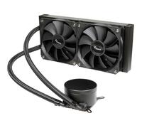 Inter Tech AIO Refroidissement à eau 240 mm avec pompe à double chambre et plaque thermique en cuivre