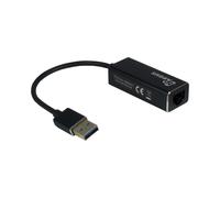Inter-Tech ARGUS IT-810 Adaptateur d'Interfaces USB 2.0 Noir Chipset Realtek RTL8153 25x240x17mm Compatibilité Windows 7/8/8.1/10, Linux, Mac 10.6