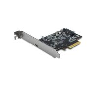 Inter-Tech ARGUS KC-008 Carte d'Interface Interne PCIe vers USB 3.2 Gen 2x2 Type-C, 20 Gbit/s, Windows 10/Linux, 115x120x18mm