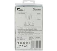 Inter-Tech Argus LS-6US - Adaptateur secteur - 34 watt - 6.8 A - 6 connecteurs de sortie (USB) G