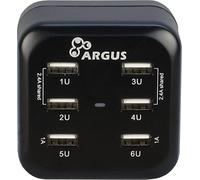 Inter-Tech Argus LS 6US USB Chargeur de Voyage Appareil de Charge pour u
