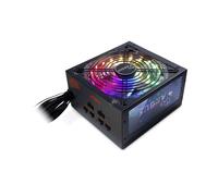 Inter-Tech Argus RGB-650W CM II : Alimentation 650W ATX 2.3 80 PLUS Gold, câblage semi-modulaire, ventilateur 14cm RGB, PFC Actif, connecteurs PCIe et SATA
