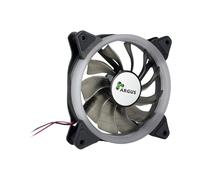 Inter-Tech Argus RS-051 RGB Ventilateur 120mm Noir 900RPM 22dB 50.12CFM, LED RGB (Bleu, Vert, Rouge), Connecteur 2-Pin, 12V