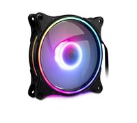 Inter-Tech Argus RS-08 Kit de 3 Ventilateurs 120mm pour Boitier PC, 1200 tr/min, 30 dB, Flux d'air 59.47 m³/h, Connecteur 4-Pin, Noir/Blanc