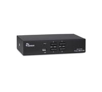 Inter-Tech AS-41HA Commutateur KVM HDMI 4 Ports USB 2.0 Full HD+ 1920x1440 Intervalle 5s Boîtier Acier MTBF 120000h Alimentation 5V DC