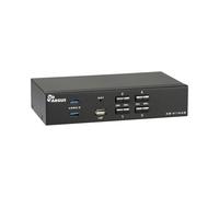 Inter-Tech AS-41HUS Commutateur KVM HDMI 4K Ultra HD 4 ports USB 2.0/3.2 Gen 1 (3.1 Gen 1) Audio 3.5mm, Support Windows, macOS, Linux