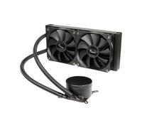 Inter-Tech B-240 Refroidisseur liquide AIO pour processeur, radiateur 277x120x27mm, 2 ventilateurs 120mm (900-1800RPM, 79.83 CFM, 35.4dB), sockets LGA115x/1200/1700/AM4/AM5, TDP 250W
