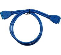 Inter-Tech Câble 1x USB3.0M 20PIN -> 1x USB3.0 F 20 Pin 0,5m