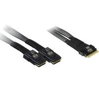 Inter-Tech Câble de données SFF-8654 8i – 2 x SFF-8087