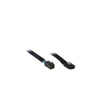 Inter-Tech - Câble interne SAS - SAS 6Gbit/s - Disque dur SAS Mini 4x (SFF-8643) (M) pour Mini SAS (SFF-8087) (M) - 75 cm - noir, bleu