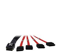 INTER TECH Câble SFF 8087 4X SATA, pour Connexion de 4 disques durs avec 1 contrôleur SAS