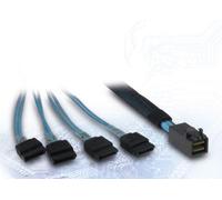 Inter-Tech Câble SFF 8643-4x SATA/SAS - 0,7 m - Crossover