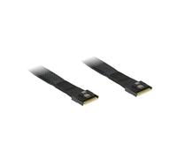 Inter-Tech Câble SlimSAS SFF-8654 8i - SFF-8654 8i, 0.75m, 24 Gbit/s, Noir - Réf: 88885639