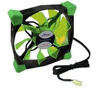 Inter-Tech CobaNitrox N-120-GR Ventilateur 120mm 1200tr/min 19dB 90 CFM pour Boitier PC Noir/Vert, Dimensions 120x120x25mm