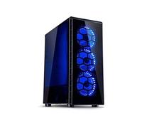 Inter-Tech Boîtier midi CXC2 - ATX - panneau latéral acrylique - USB/Audio - sans alimentation - Noir