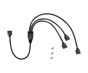 Inter-Tech Distributeur RGB 3 gang, Câble en Y