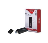 Inter-Tech DMG-20 WLAN Adaptateur USB 2.0 867 Mbit/s Bi-bande 2.4/5 GHz, Standards IEEE 802.11ac/b/g/n, Chipset Realtek 8812AU, Support Windows/Linux