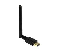 Inter-Tech EP-119 Adaptateur USB 2.0 Wi-Fi 5 (802.11ac) Bi-bande 600 Mbit/s et Bluetooth 4.2 avec antenne externe, compatible Windows/macOS/Linux