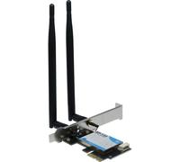 Inter-Tech Adaptateur Wi‑Fi 5 PCIe EP-132 antenne Bluetooth 4.2