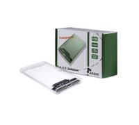 Inter-Tech GD-25000 Boîtier HDD 2.5" Transparent USB 3.2 Gen 1 (3.1 Gen 1) SATA I/II/III jusqu'à 16 To, Compatible Windows/macOS, 80x125x13mm