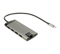 Inter-Tech GDC-802 Avec fil USB 3.2 Gen 1 (3.1 Gen 1) Type-C Gris