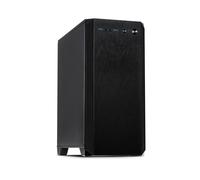 Inter-Tech H-606 Micro Tower Noir : Boîtier PC Micro Tower, 2x 3.5", 4x 2.5", Vent. arrière 120mm, USB 3.2 Gen 1, Filtre anti-poussière, Max CPU Cooler 150mm