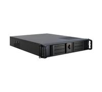 Inter-Tech Boîtier 2U IPC 2U-2098-SL – montable sur rack, ATX, USB, sans alimentation – Noir