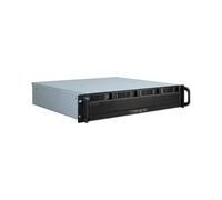 Inter-Tech IPC 2U-2404S Châssis Serveur Rackable 2U Acier Noir/Argent, microATX/Mini-ITX, 5x 3.5", 1x 3.5" interne, 4 slots d'extension, Hot-Swap, 480x440x89mm