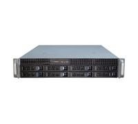 Inter-Tech IPC 2U-2408 Support Noir, Acier inoxydable
