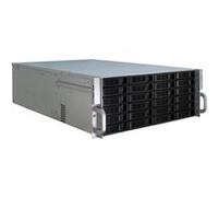 Inter-Tech 4U-4424 Support Noir, Argent