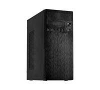Inter-Tech IT-2812 : Boîtier PC Midi Tower Noir, ATX/micro ATX/Mini-ITX, 1x5.25", 2x3.5", 3x2.5", USB 3.2 Gen 1, Ventilation 80/92/120mm, 172x360x409mm